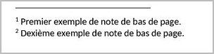 Note de bas de page