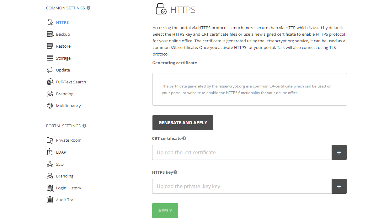 HTTPS page