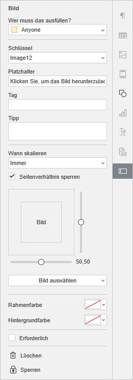 image form settings