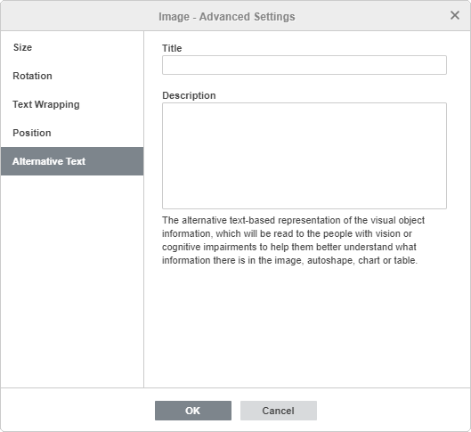 Image - Advanced Settings