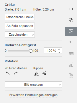 Registerkarte Bildeinstellungen
