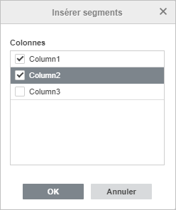 Insérer des segments