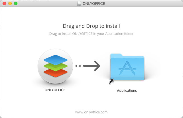 ONLYOFFICE dmg window