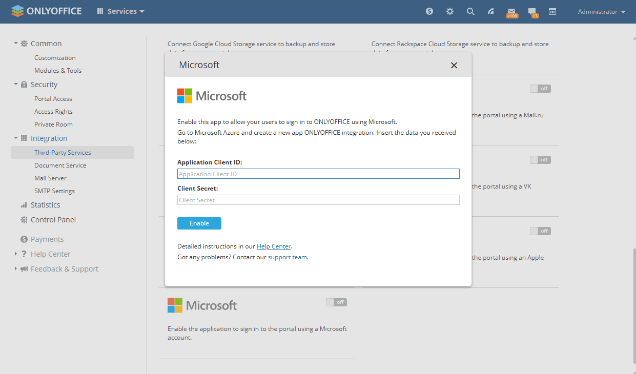 Integracija Microsofta