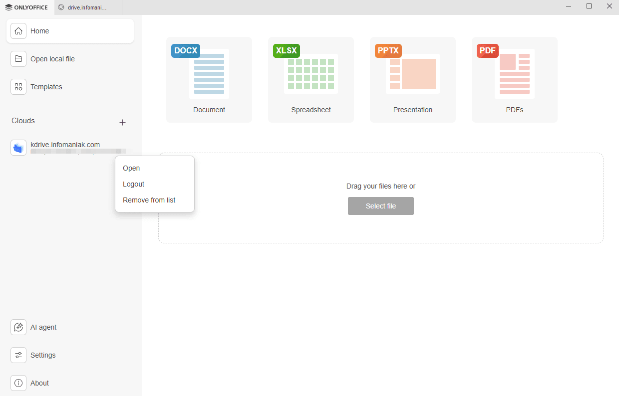 接続されたアカウントリスト