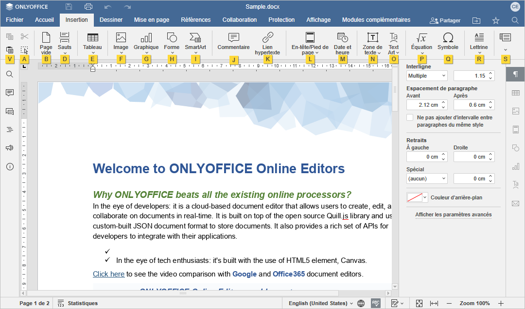 Touches d'accès supplémentaires