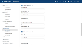 LDAP settings - groups