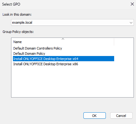 Link 64-bit to GPO