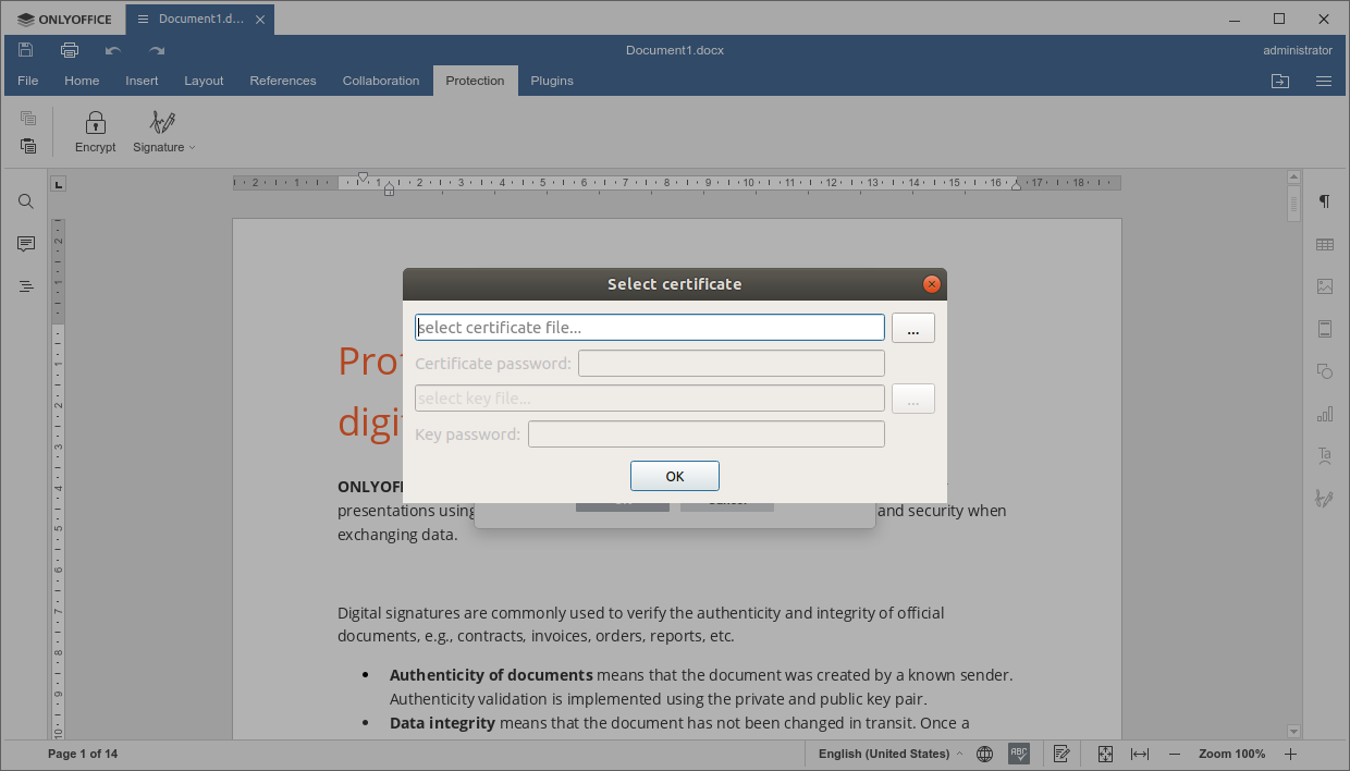 Select a Certificate