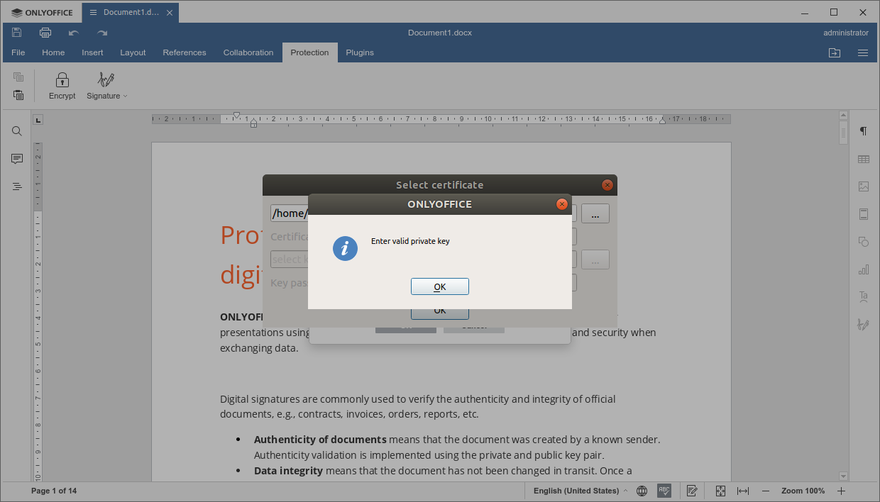 Select a Certificate