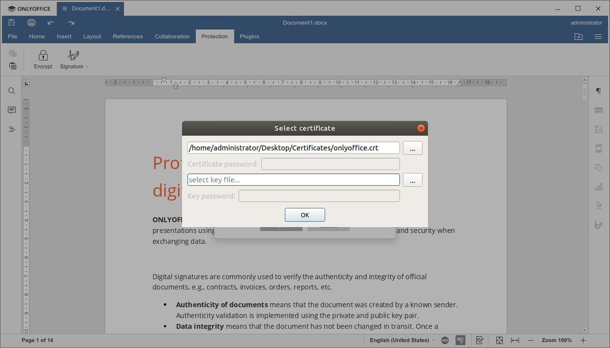 Select a Private Key