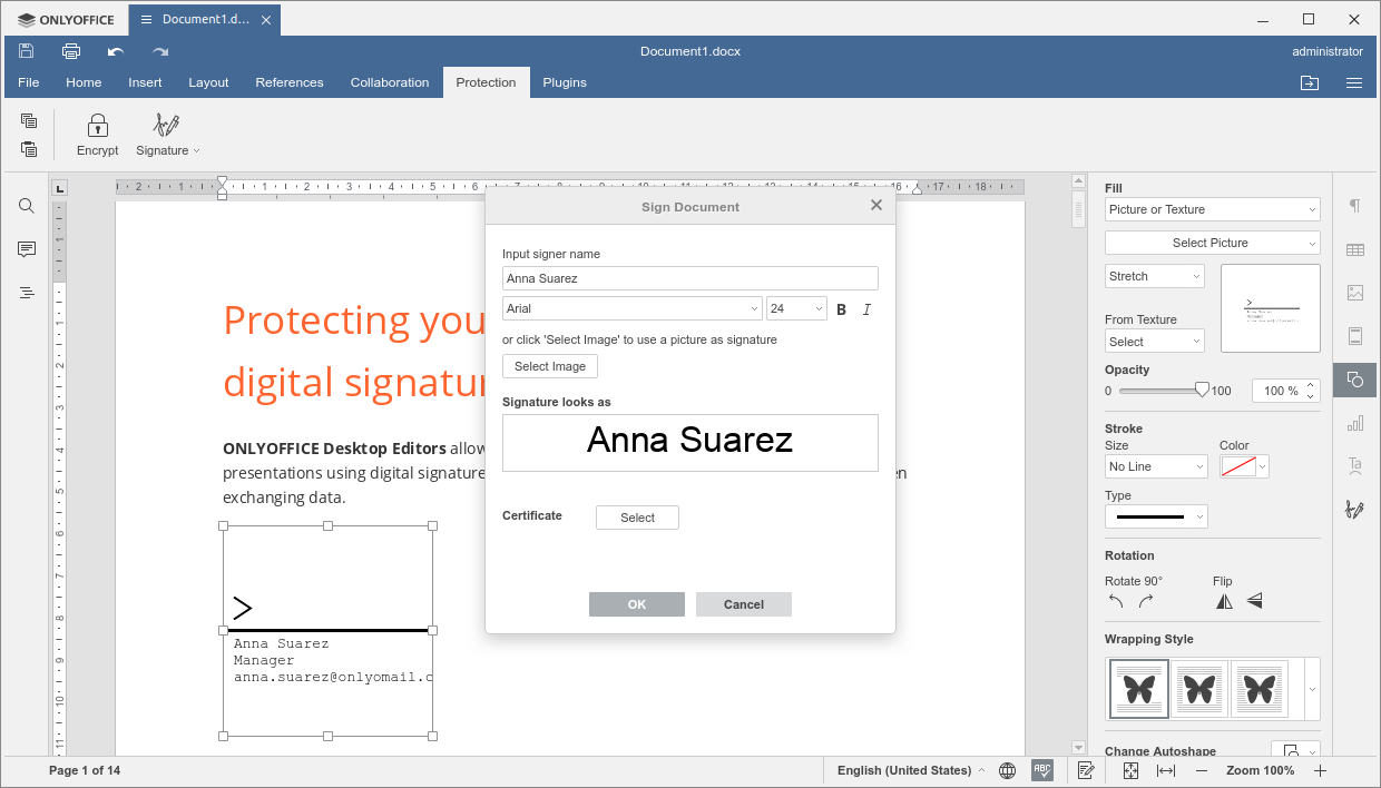 Select a Certificate