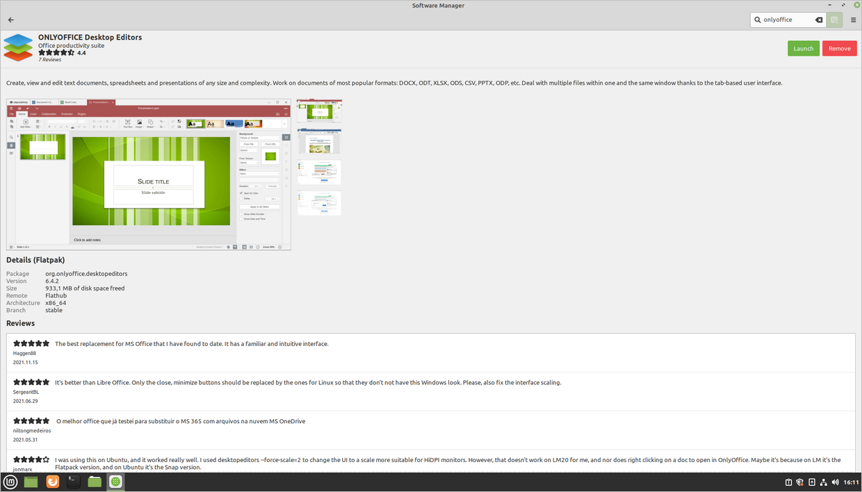 Linux Mint Software Store