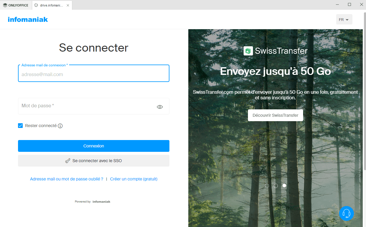 Se connecter au bureau de cloud