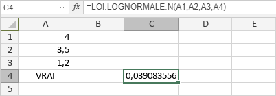 Fonction LOI.LOGNORMALE.N