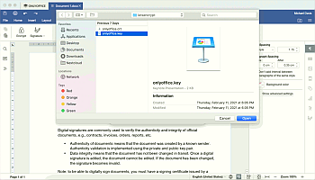 Select a Private Key