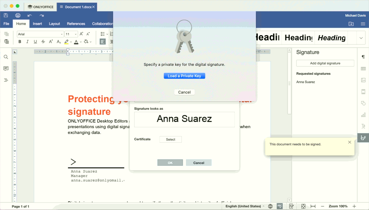 Select a Private Key