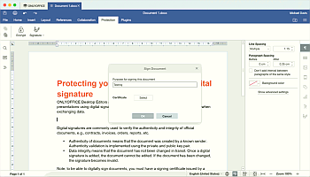 Select a Certificate