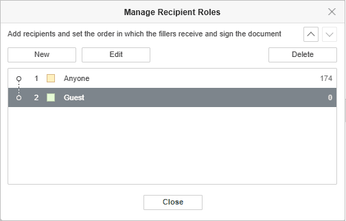 managing recipients