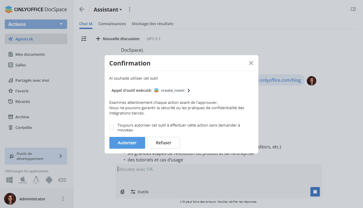 Utiliser outils du serveur MCP