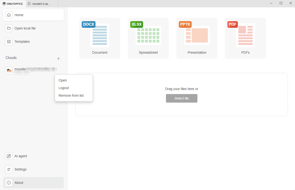接続されたアカウントのリスト
