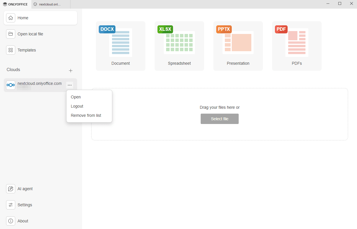 接続されたアカウントリスト