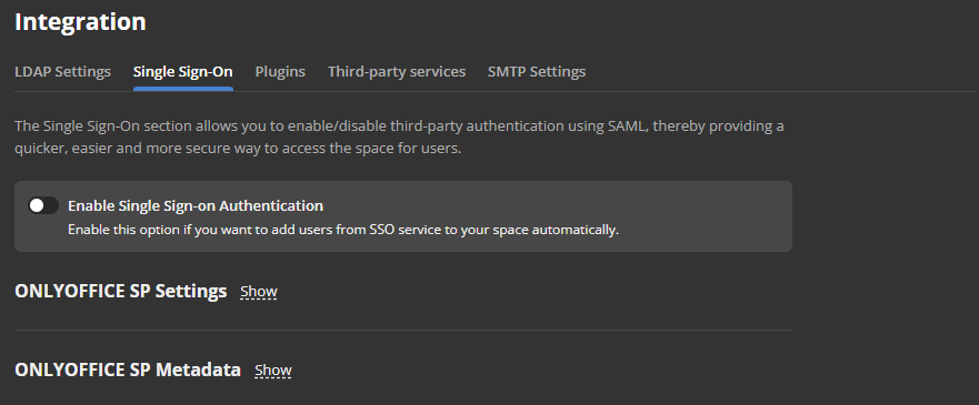 Comment configurer ONLYOFFICE SP et OneLogin IdP