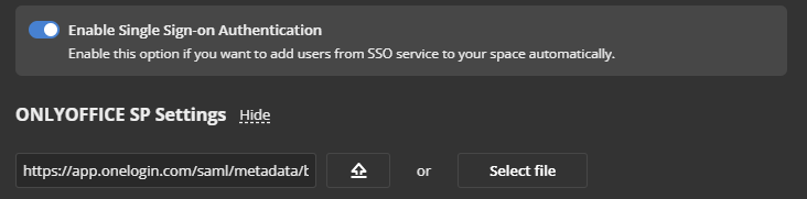 Comment configurer ONLYOFFICE SP et OneLogin IdP