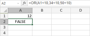 OR Function: FALSE