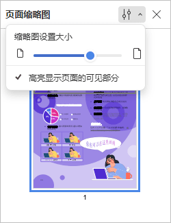 页面缩略图设置