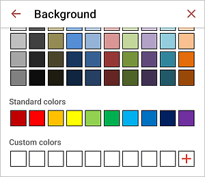 Paragraph Background settings local