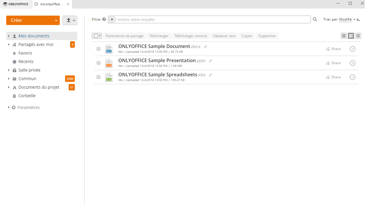 Documents du portail