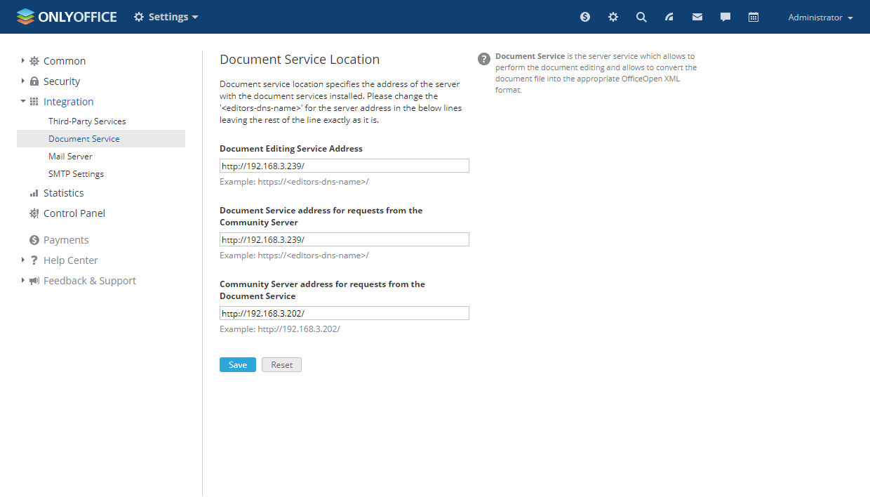 Connecting ONLYOFFICE 文档 to ONLYOFFICE 群组