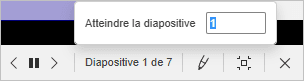 Boutons en mode Diaporama
