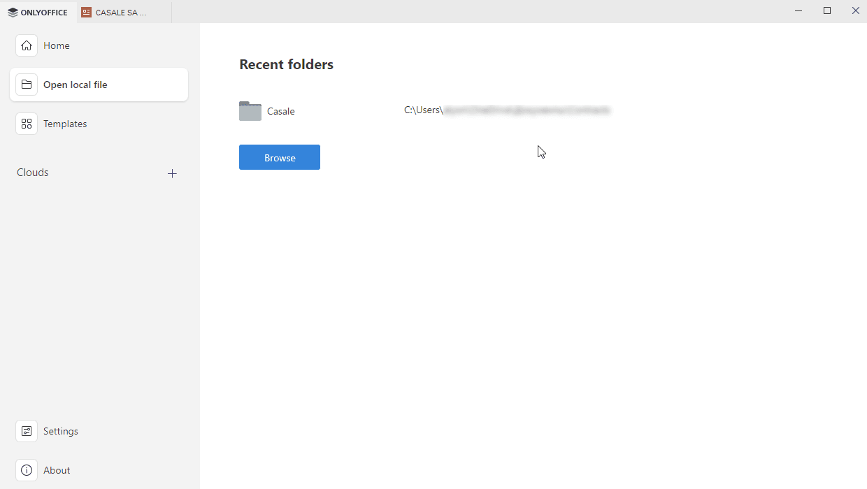 Open local file