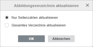 Aktualisieren - Pop-Up