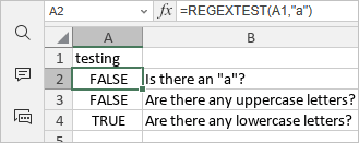 REGEXTEST Function