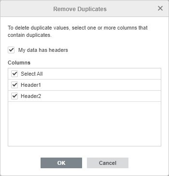 Supprimer les valeurs dupliquées