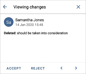 Review changes local