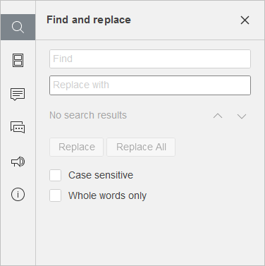 Find and Replace Window
