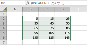 SEQUENCE Function