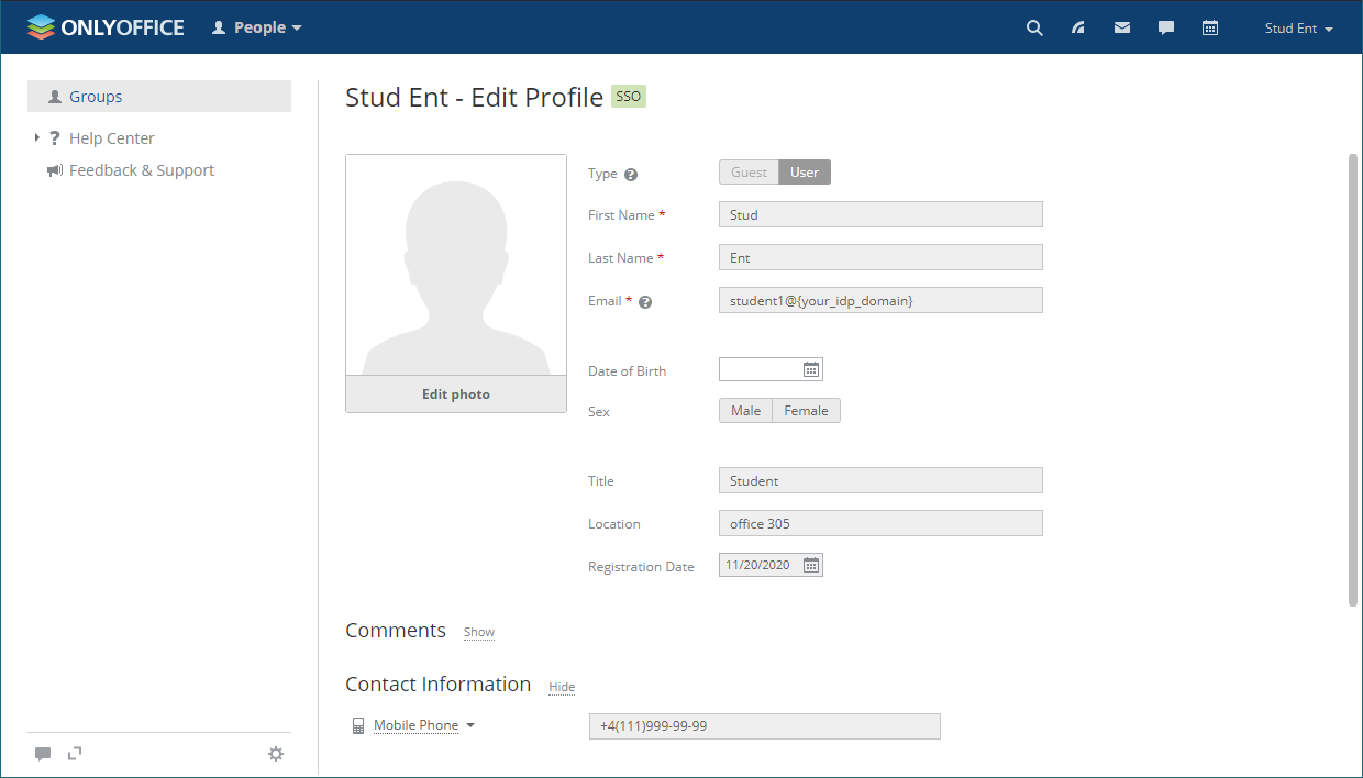 How to configure ONLYOFFICE SP and AD FS IdP
