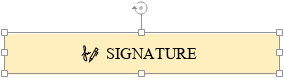 signature form inserted icon