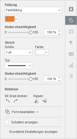 SmartArt-Einstellungen