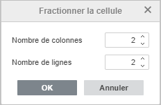 fenêtre Insérer les cellules