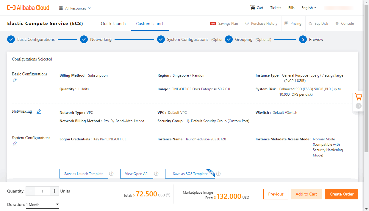 Starten Sie Ihre ONLYOFFICE-Instanz