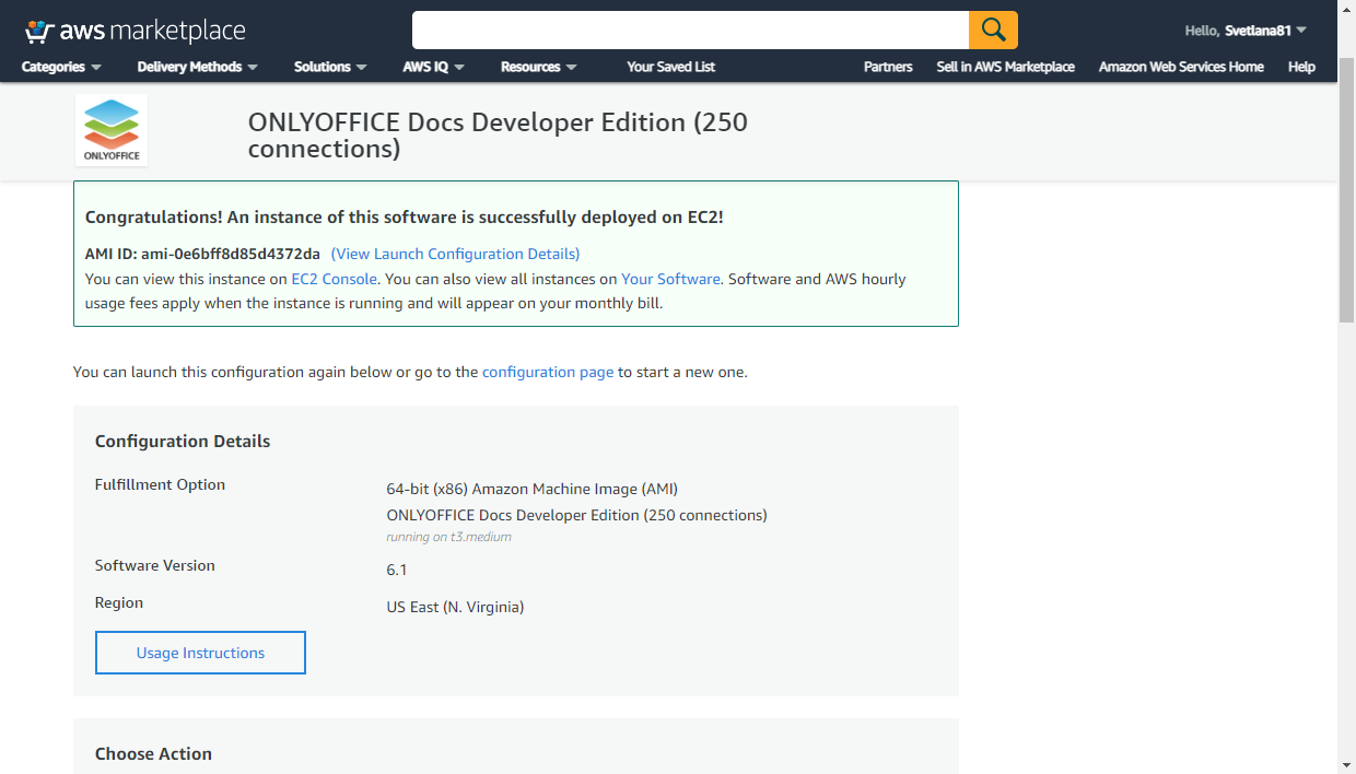 Démarrer votre instance ONLYOFFICE