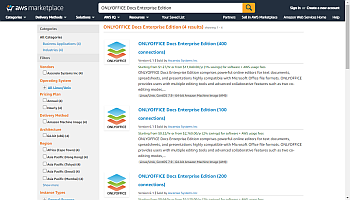 Das erforderliche ONLYOFFICE AMI auswählen