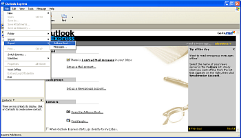 How to add users using the contact information from a mail client address book? Step 1
