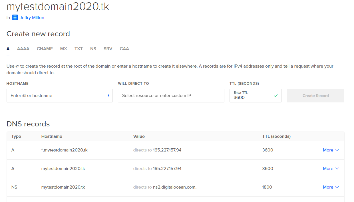 Set up your domain name